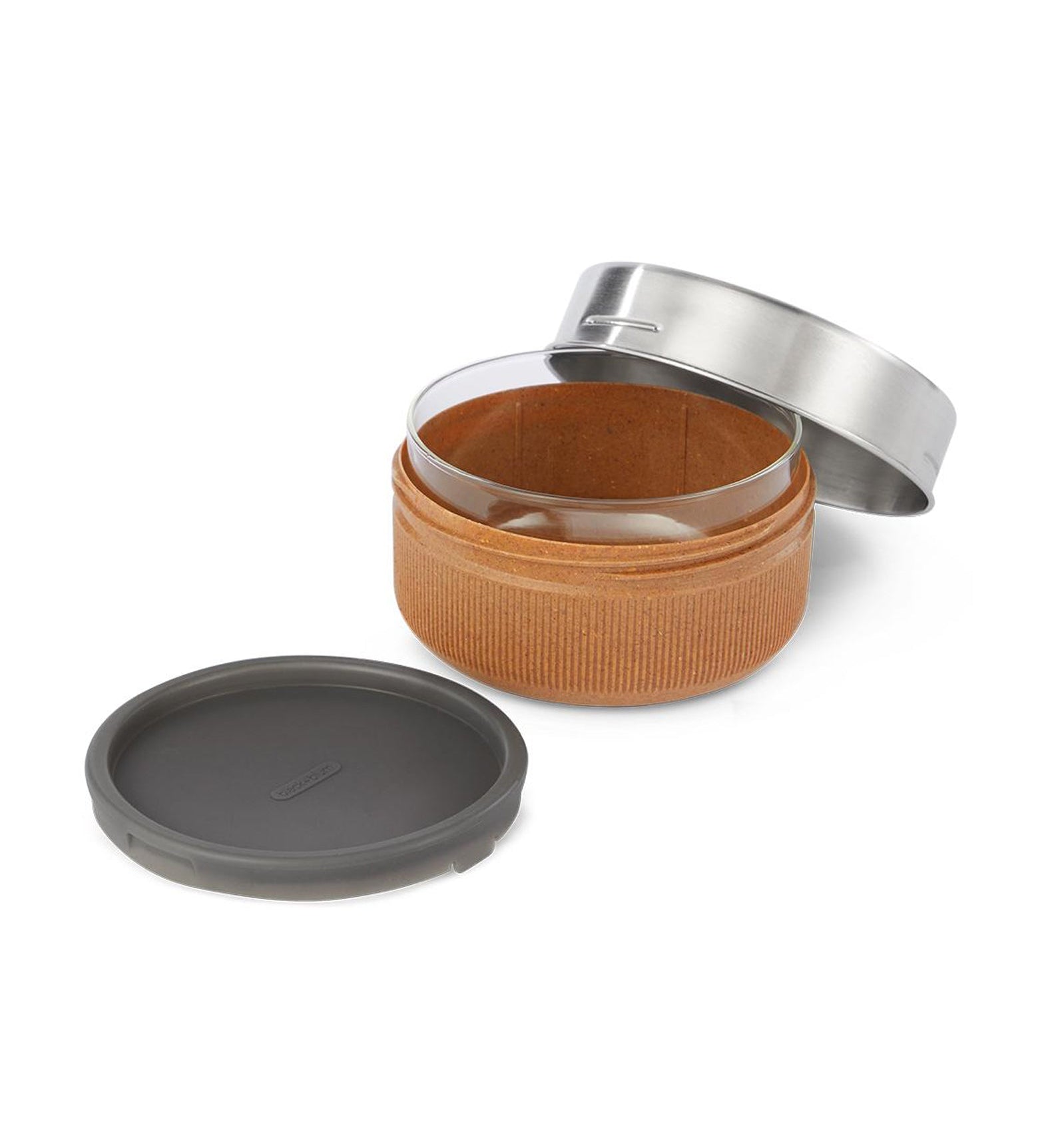 Black and Blum Glass Lunch Bowl