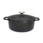 Chasseur Cast Iron Round Casserole Black