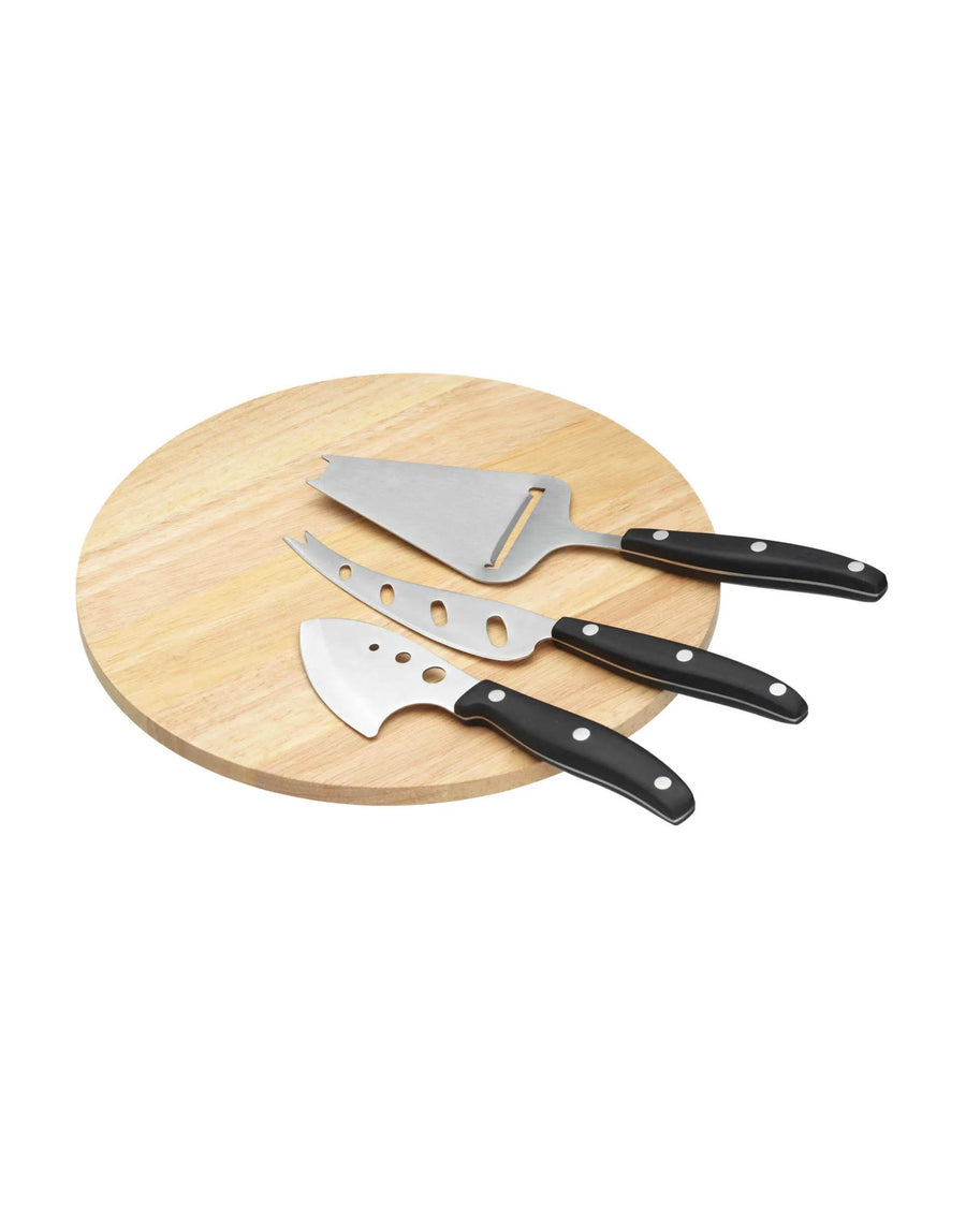 Cheese Board Serving Set with 25cm Board and 3 Servers