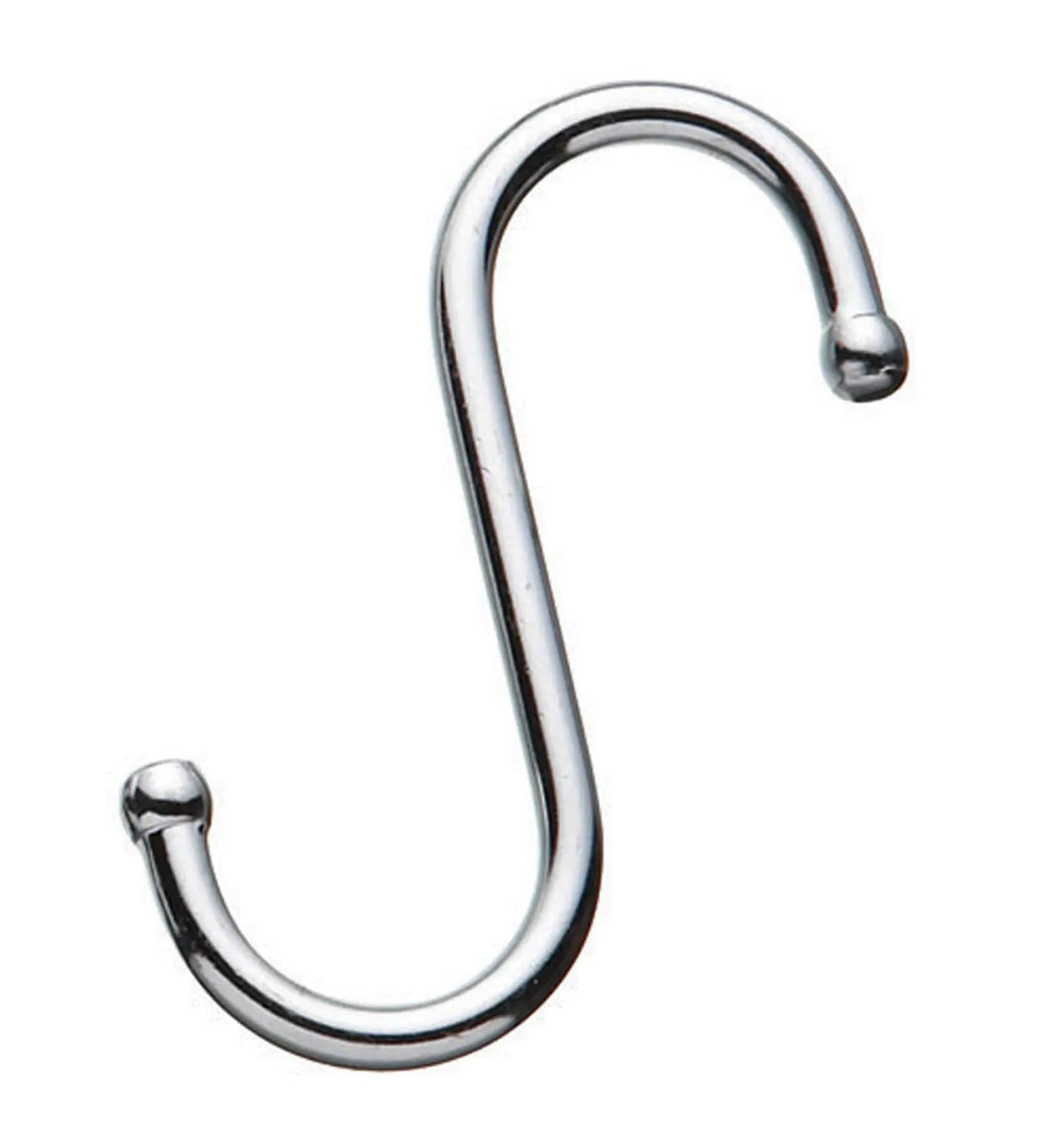 Chrome Plated S Hooks Pack of 5