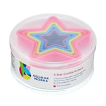 Five Piece Star Cookie Cutter Set with Storage Box