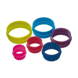 Six Piece Round Cookie Cutters Set with Storage Box