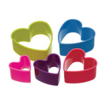 Colourworks Five Piece Heart Cookie Cutter Set with Box