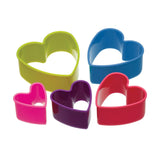 Colourworks Five Piece Heart Cookie Cutter Set with Box