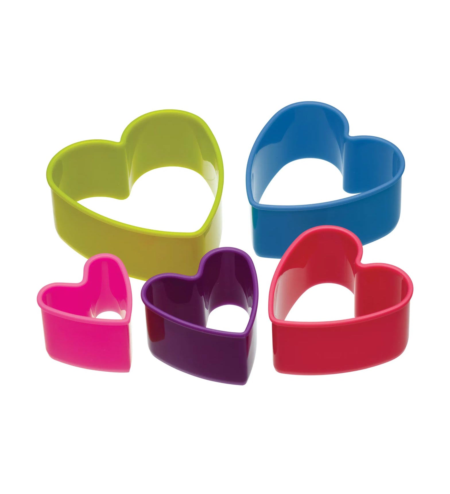 Colourworks Five Piece Heart Cookie Cutter Set with Box