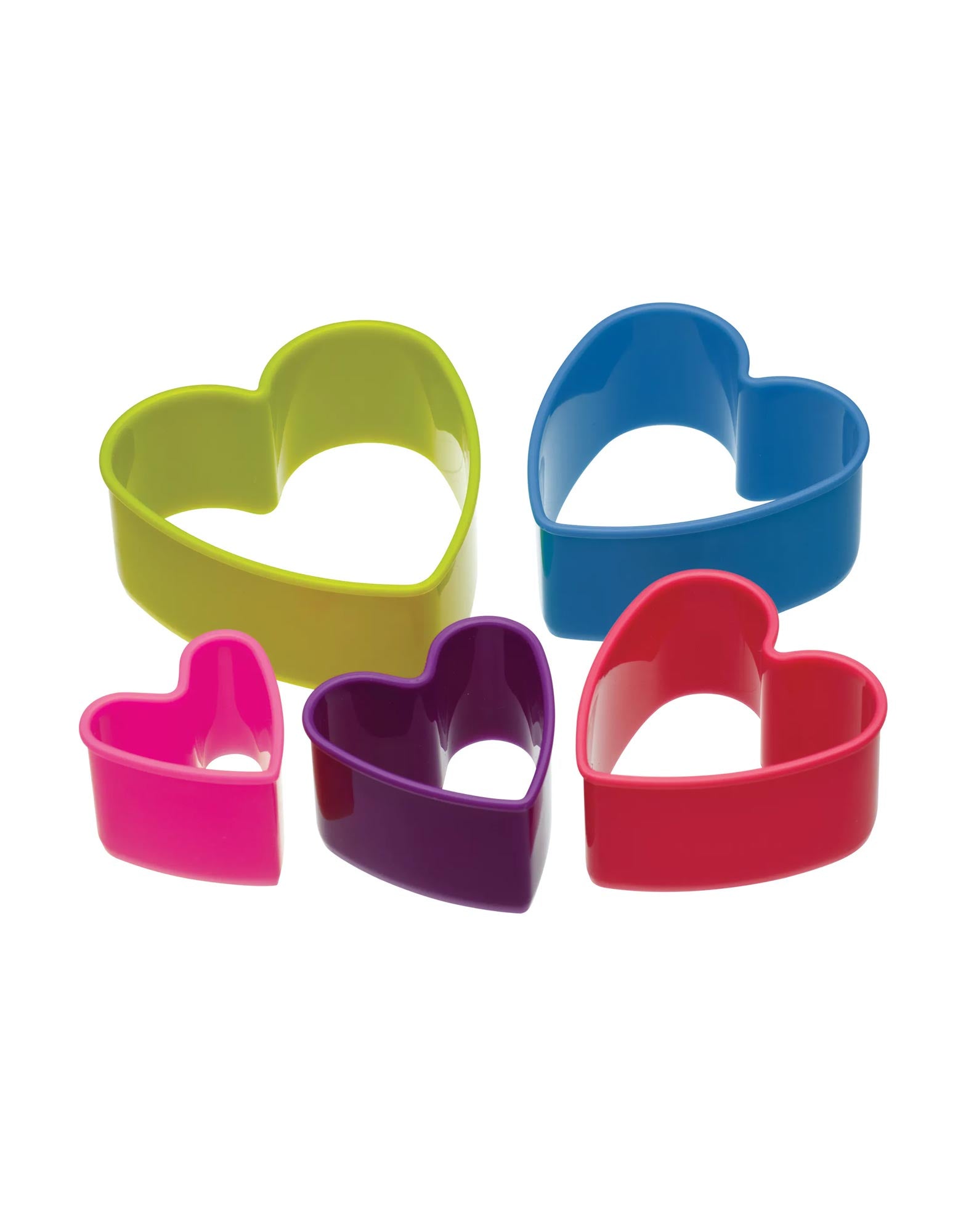 Colourworks Five Piece Heart Cookie Cutter Set with Box
