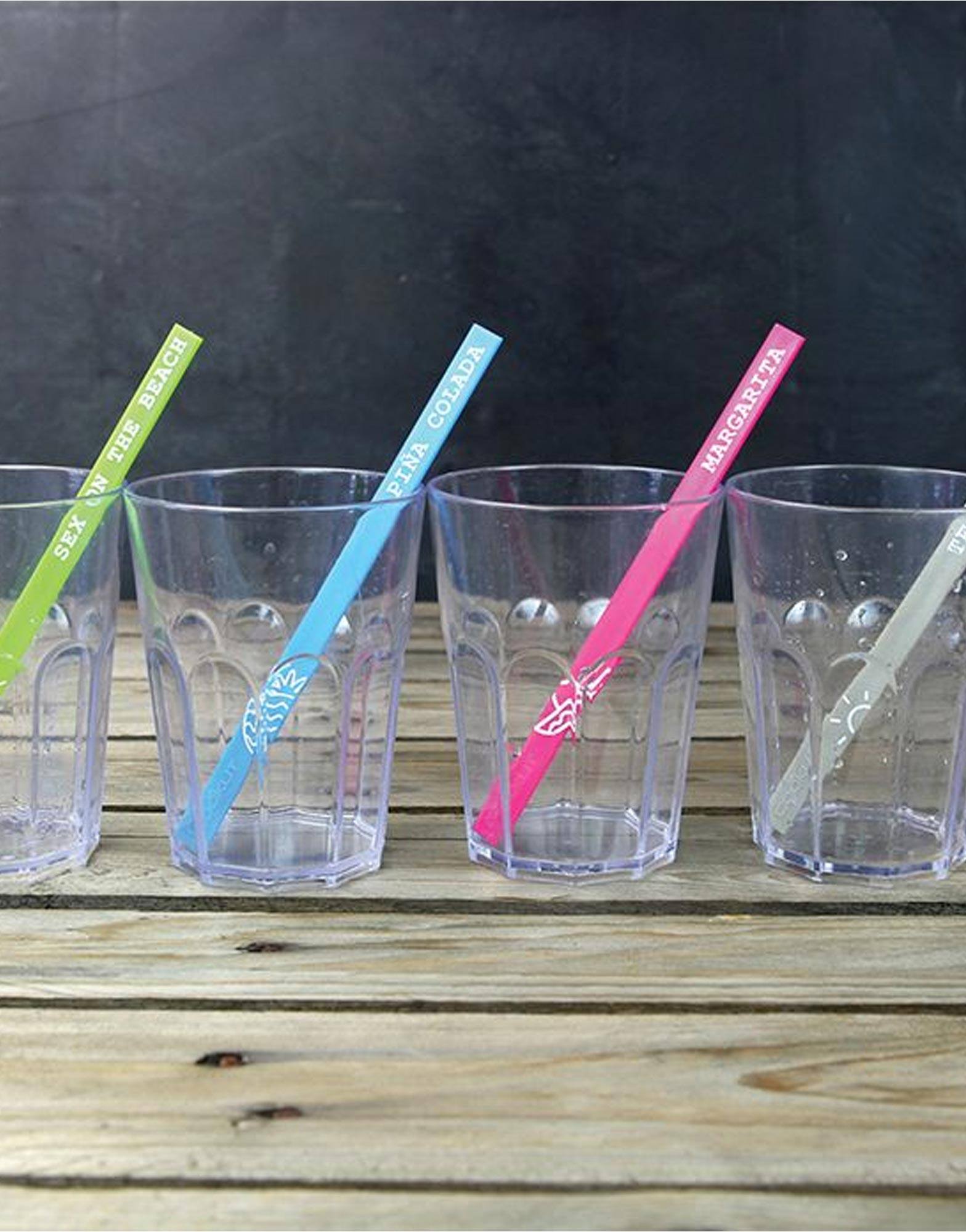 Cookut Easy Cocktail Set of 6 Cocktail Recipes on Stirrer