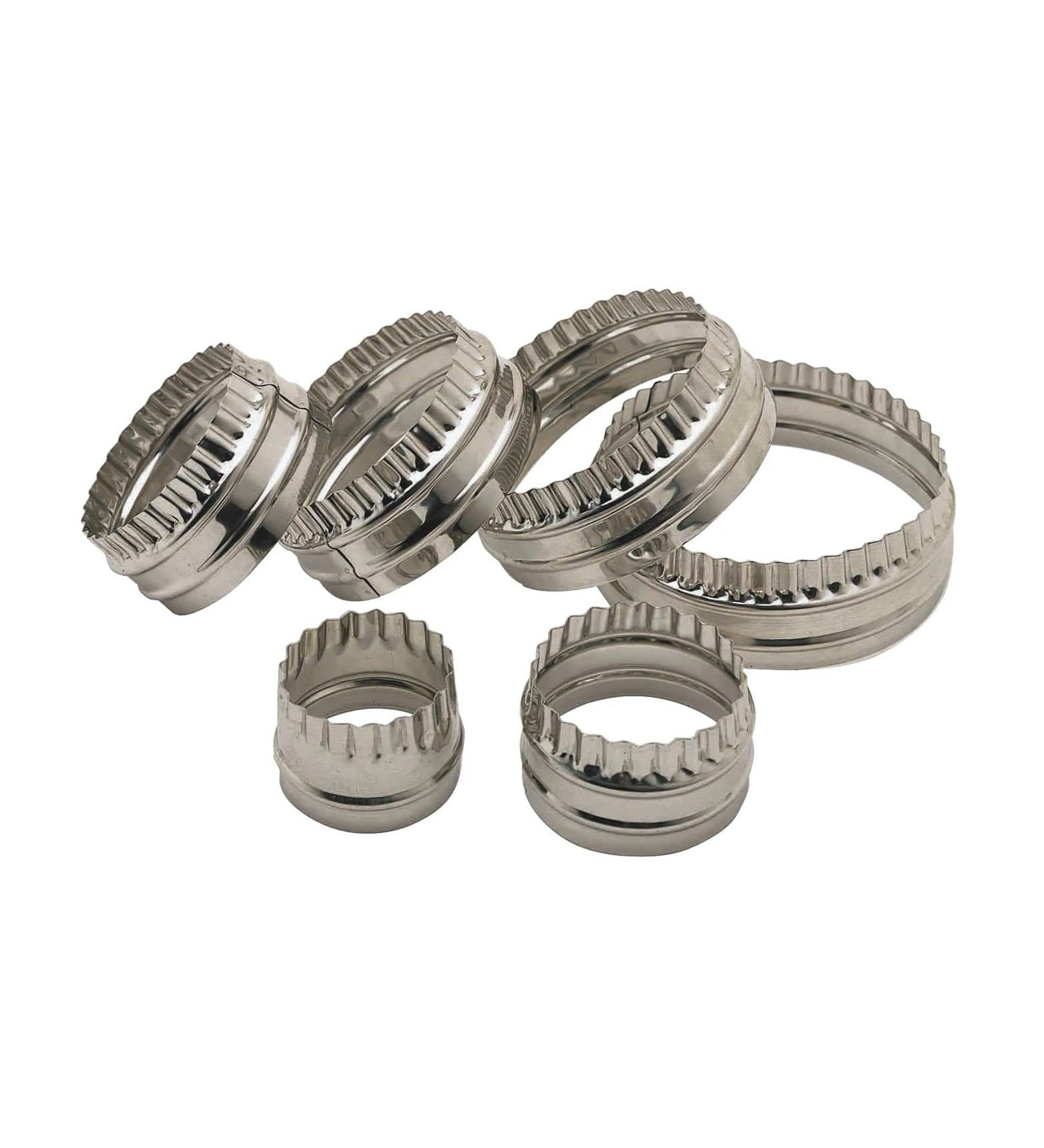 Double Edged Biscuit / Pastry Cutters Set of Six