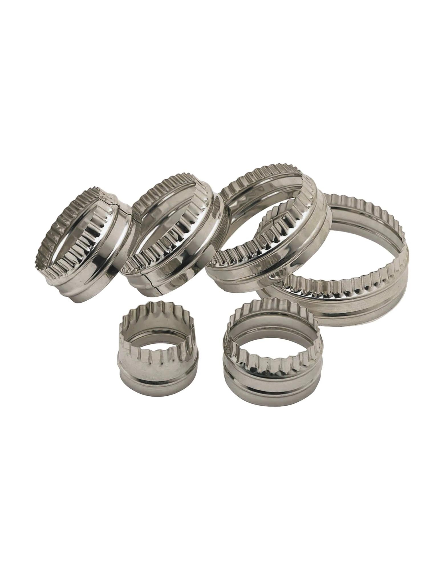 Double Edged Biscuit / Pastry Cutters Set of Six