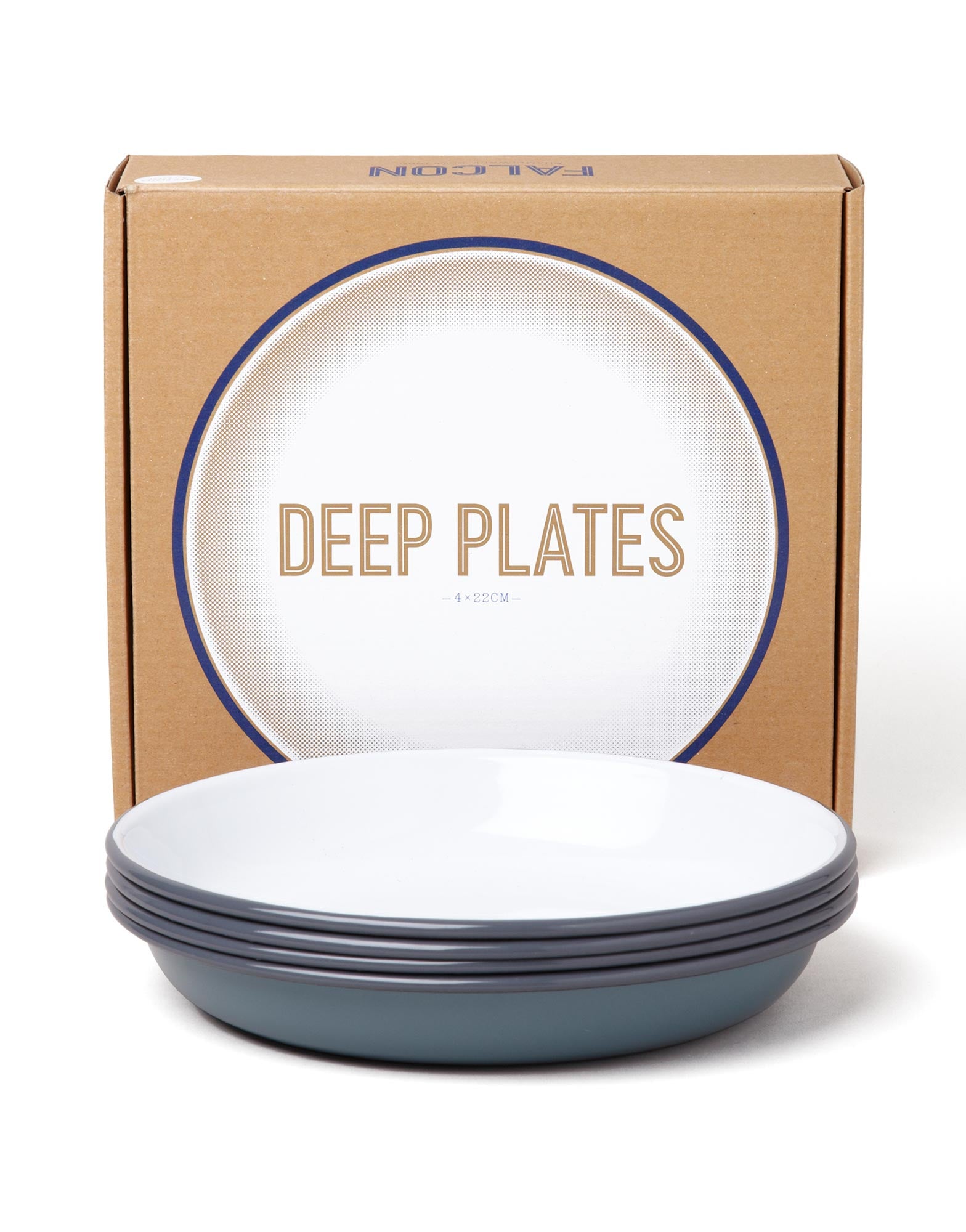 Falcon Enamelware Deep Plates Set of 4