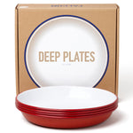 Falcon Enamelware Deep Plates Set of 4