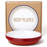 Falcon Enamelware Deep Plates Set of 4