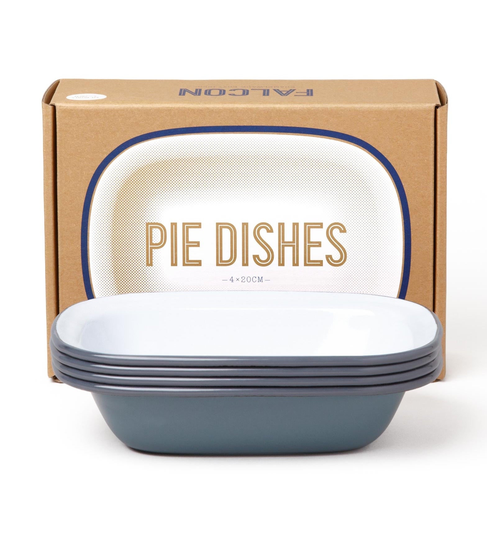 Falcon Enamelware Pie Dishes Set of 4