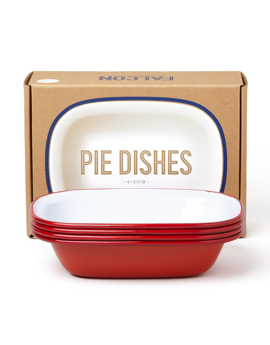 Falcon Enamelware Pie Dishes Set of 4