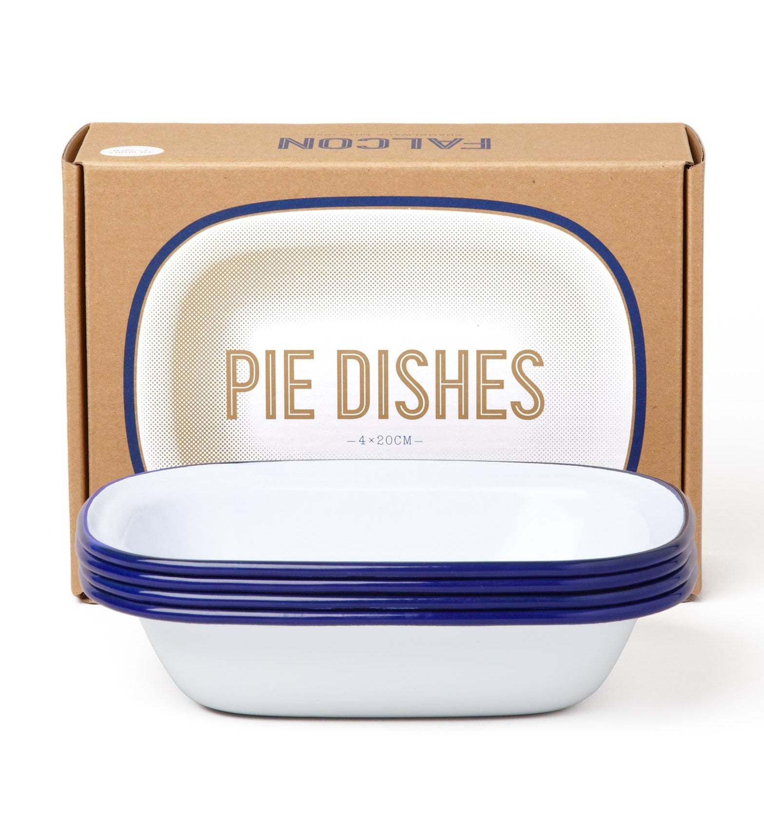 Falcon Enamelware Pie Dishes Set of 4
