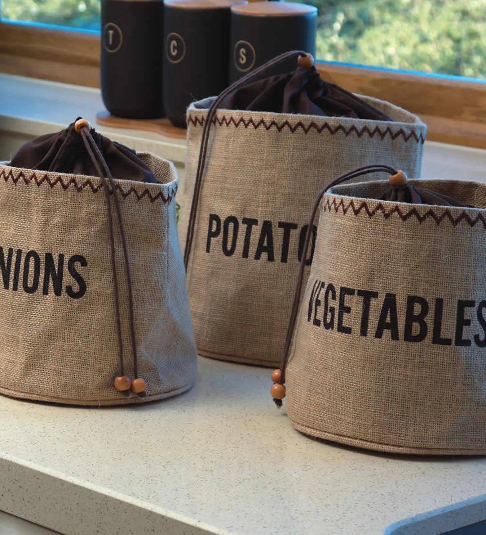 Hessian Potato Preserving Bag with Blackout Lining