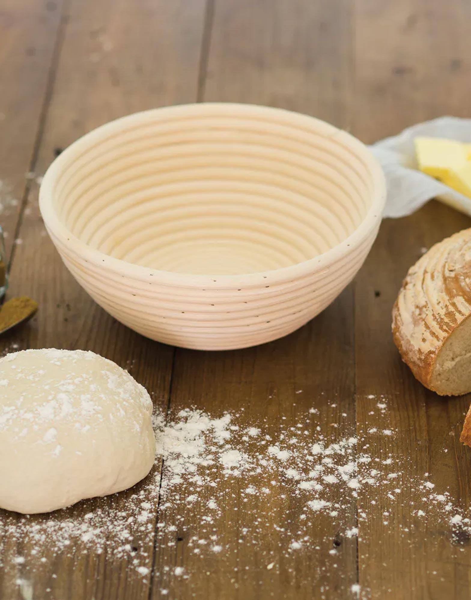Home Made Round Loaf Proving Basket