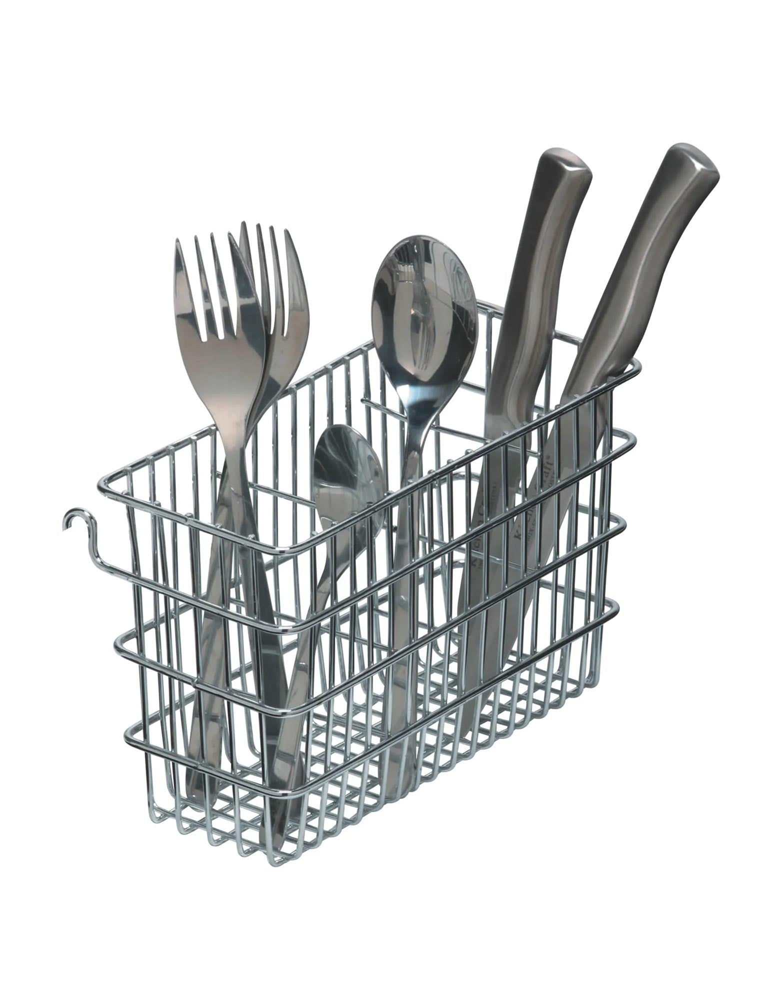 Hook Over Cutlery Draining Basket