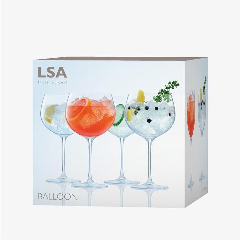 LSA Set of 4 Gin Balloon Glasses