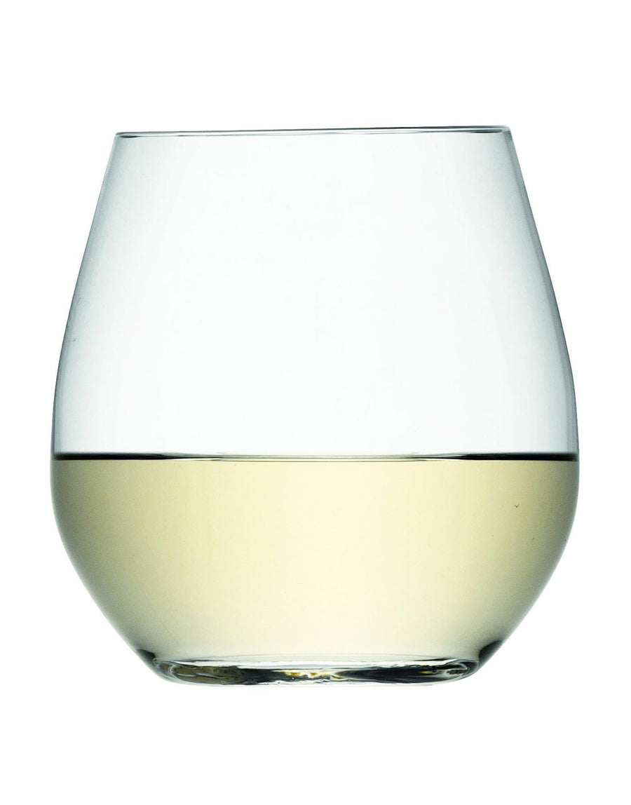 LSA Stemless White Wine Glasses 370ml Set of 4