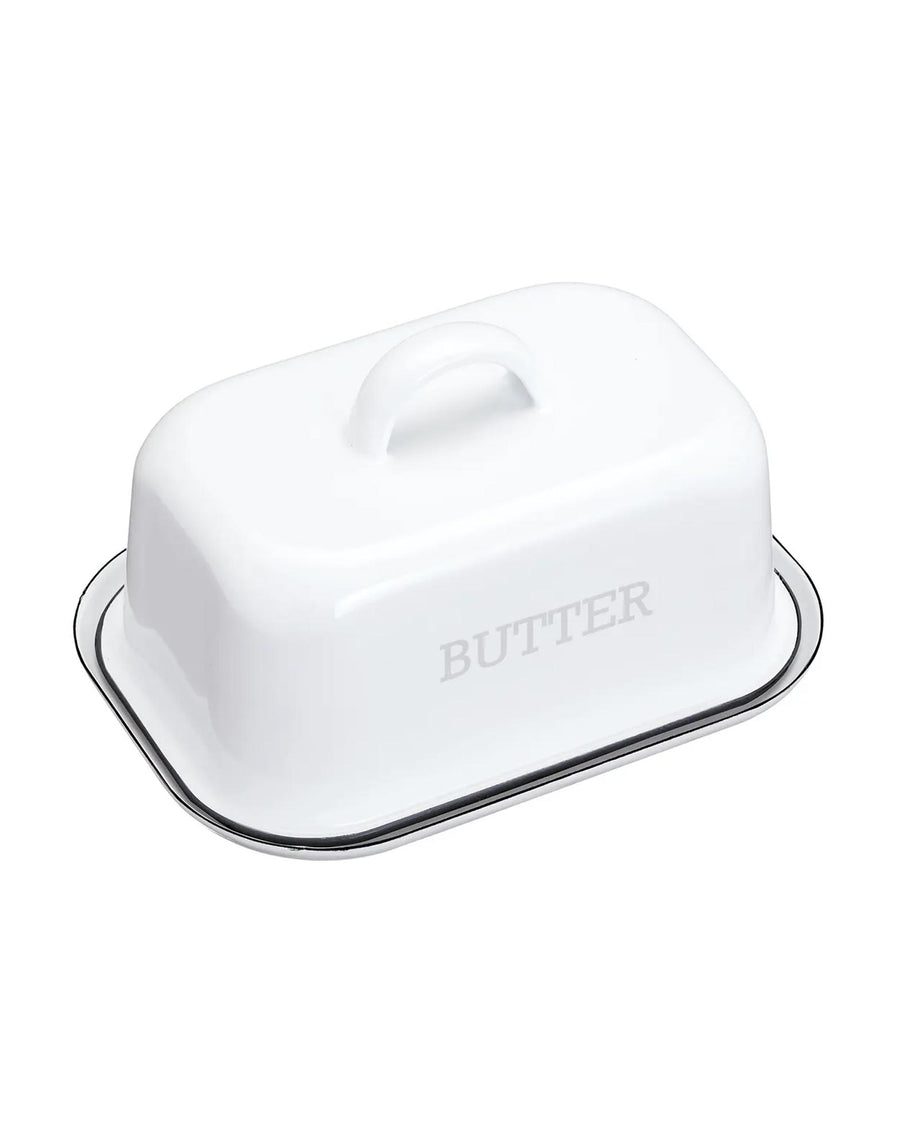 Enamel Covered Butter Dish