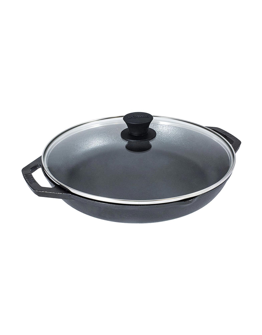 Lodge Chef Collection Chef Pan with Loop Handles and Glass Lid 30.5cm