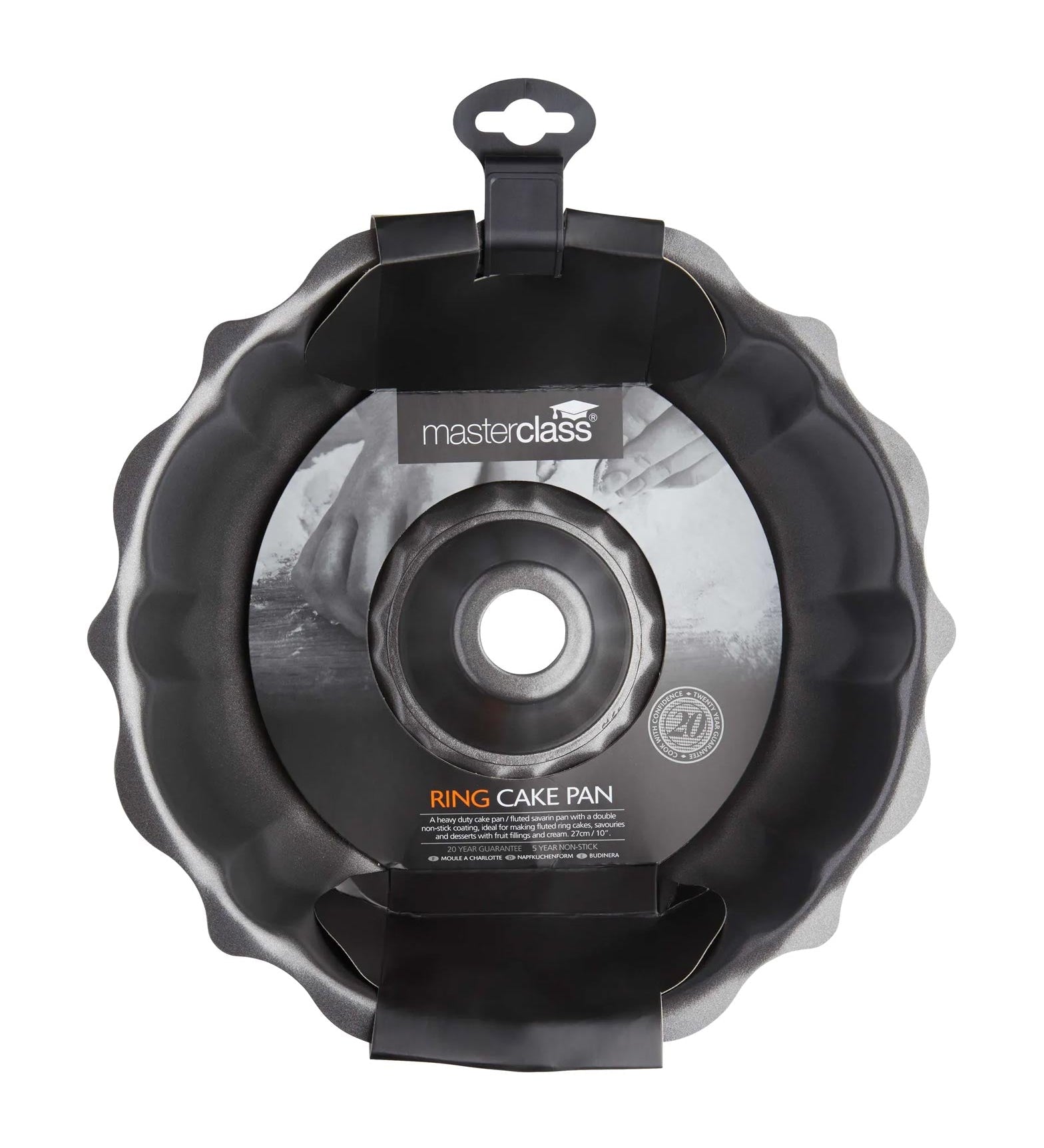 MasterClass Non-Stick Fluted Cake Pan Round 27cm