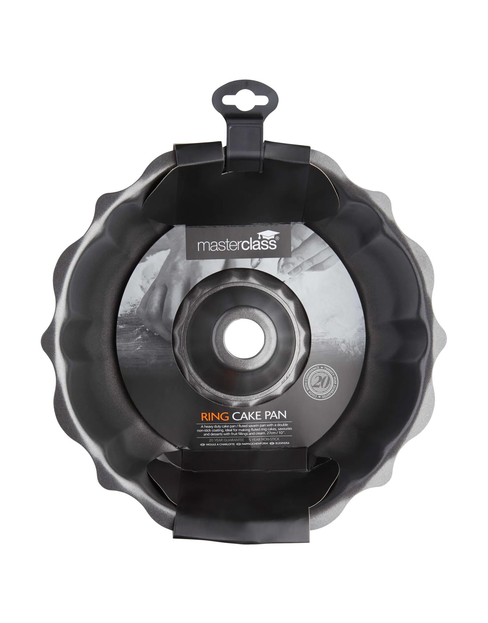 MasterClass Non-Stick Fluted Cake Pan Round 27cm