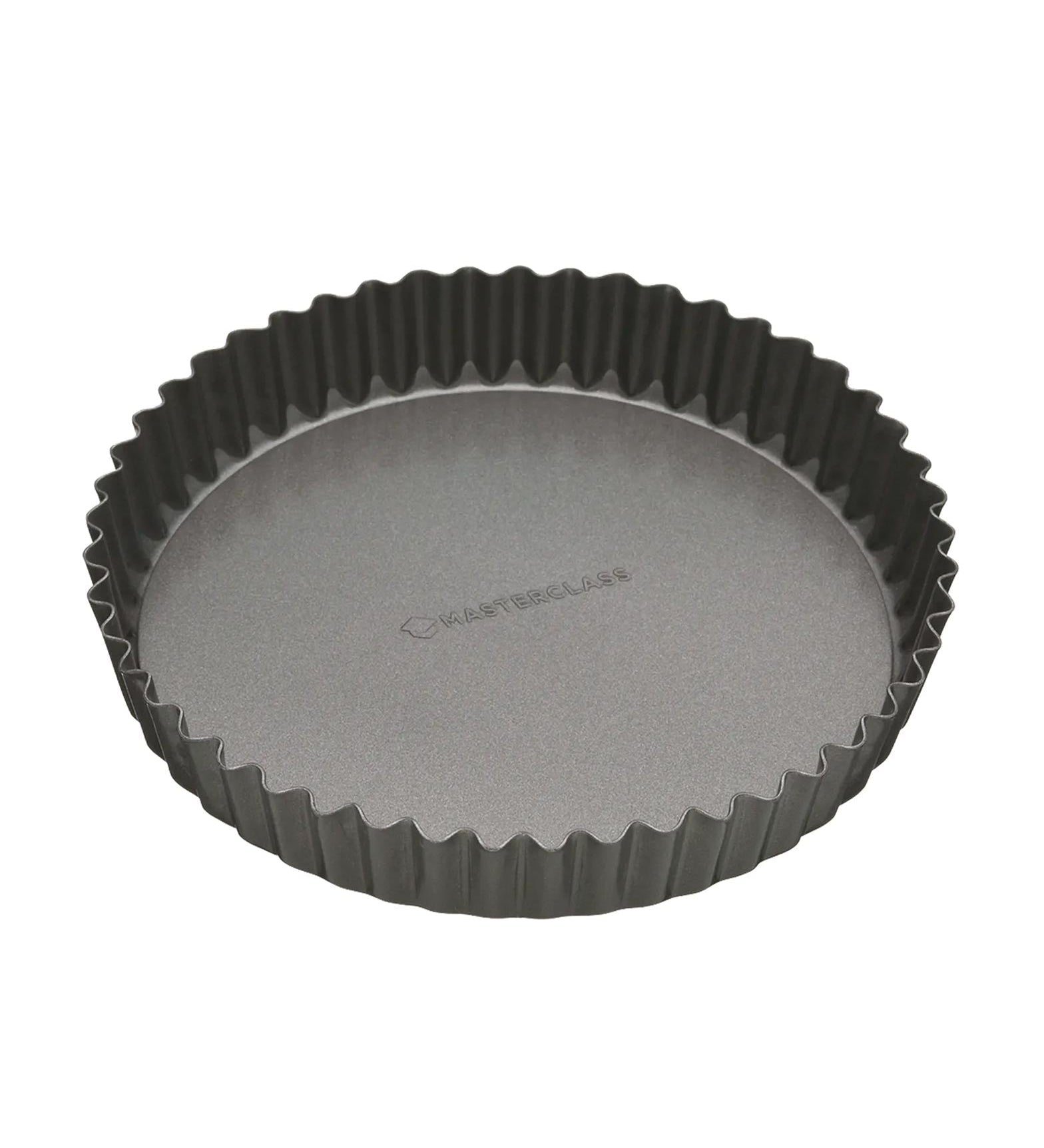 MasterClass Non-Stick Fluted Loose Base Quiche Tin Round
