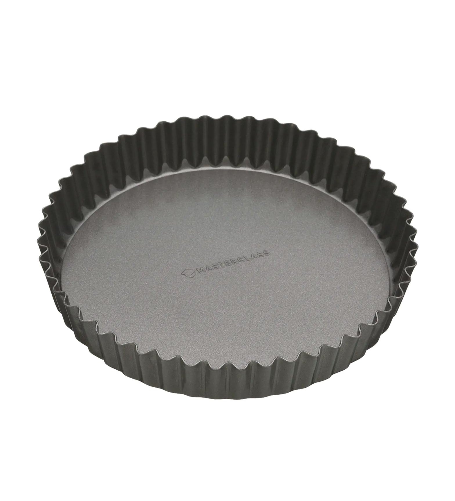 MasterClass Non-Stick Fluted Loose Base Quiche Tin Round