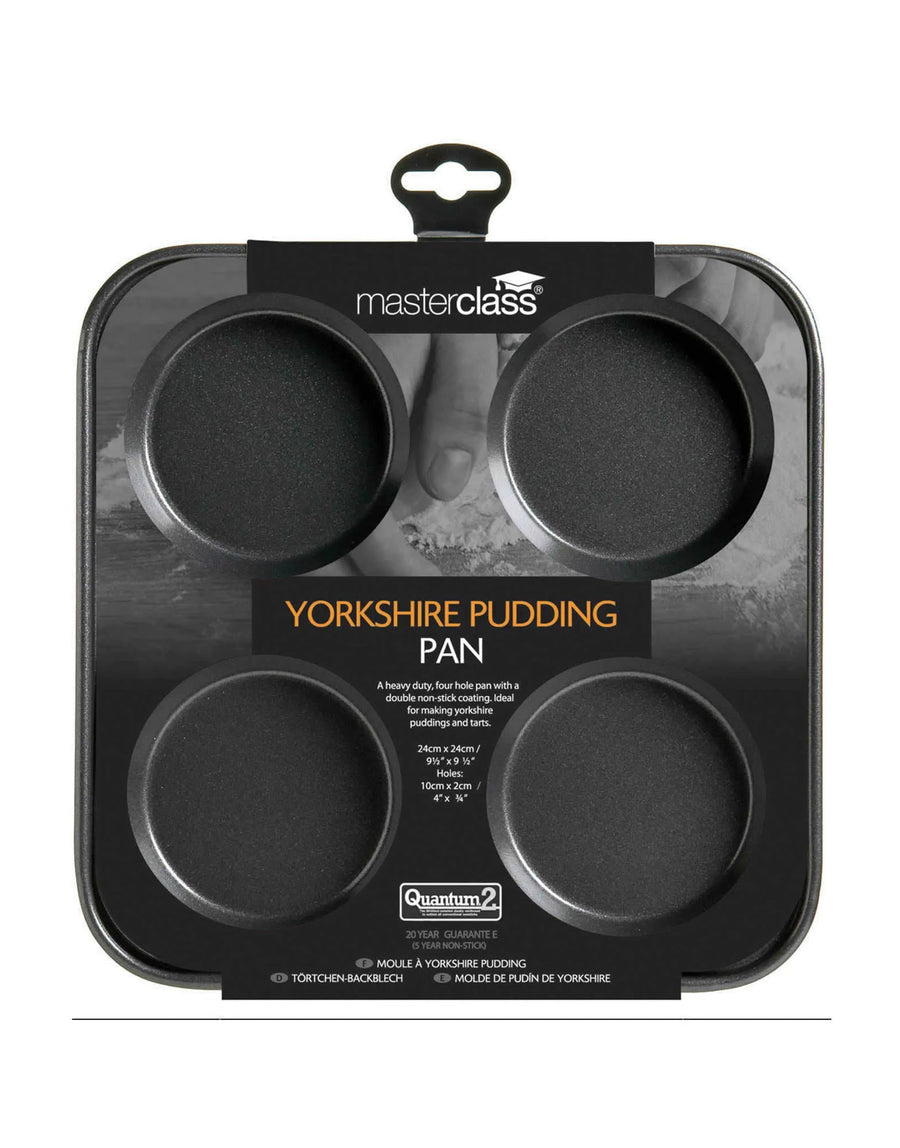 MasterClass Non-Stick Four Hole Yorkshire Pudding Pan 24cm