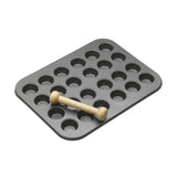 MasterClass Non-Stick Twenty-Four Hole Mini Tin 35cm x 27cm and Pastry