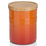 Le Creuset Medium Storage Jar with Wooden Lid
