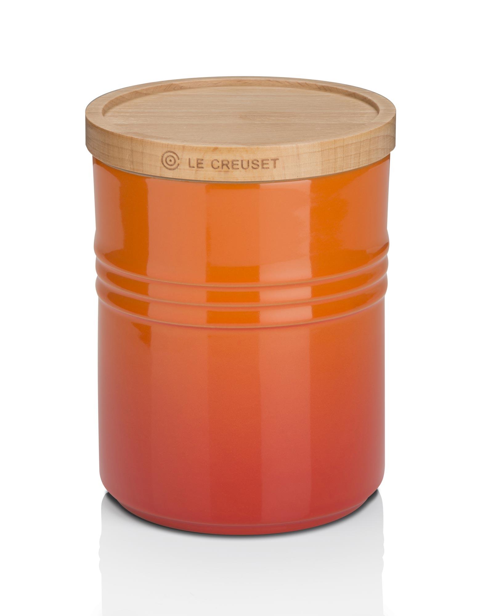 Le Creuset Medium Storage Jar with Wooden Lid