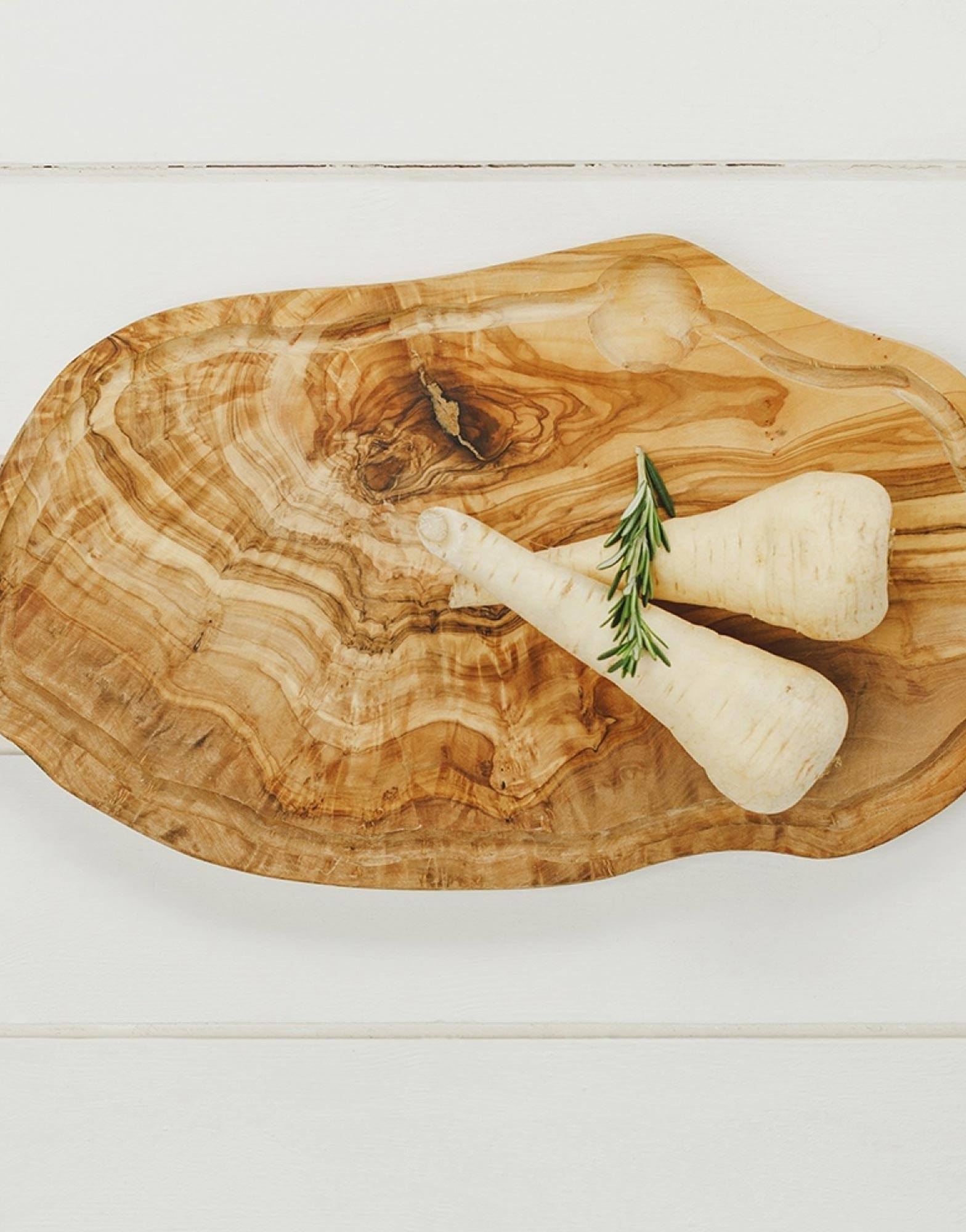 Naturally Med Olive Wood Chopping Board with Groove