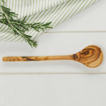 Naturally Med Olive Wood 30cm Round Spoon