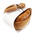 Naturally Med Olive Wood Salt Pot