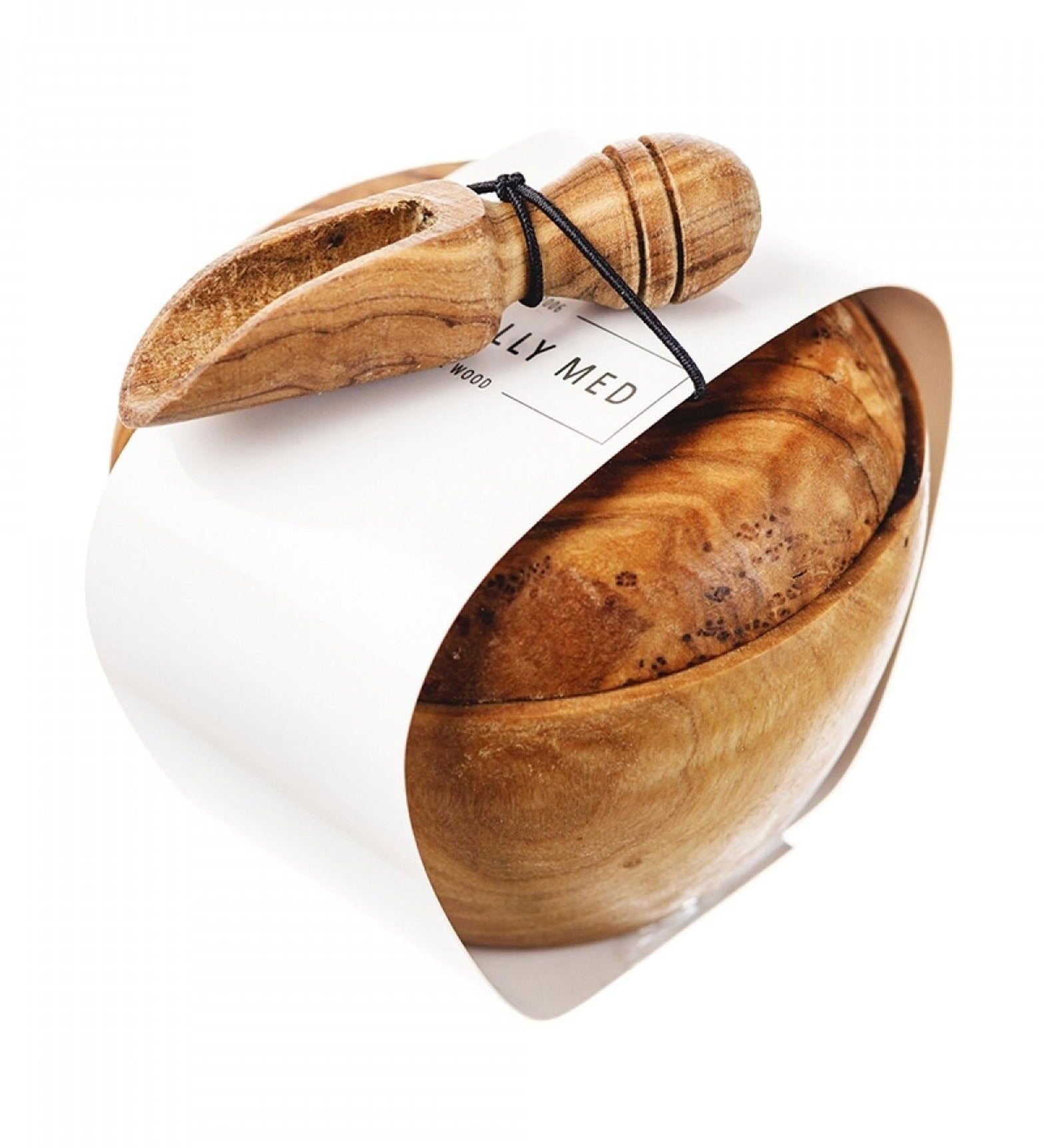 Naturally Med Olive Wood Salt Pot