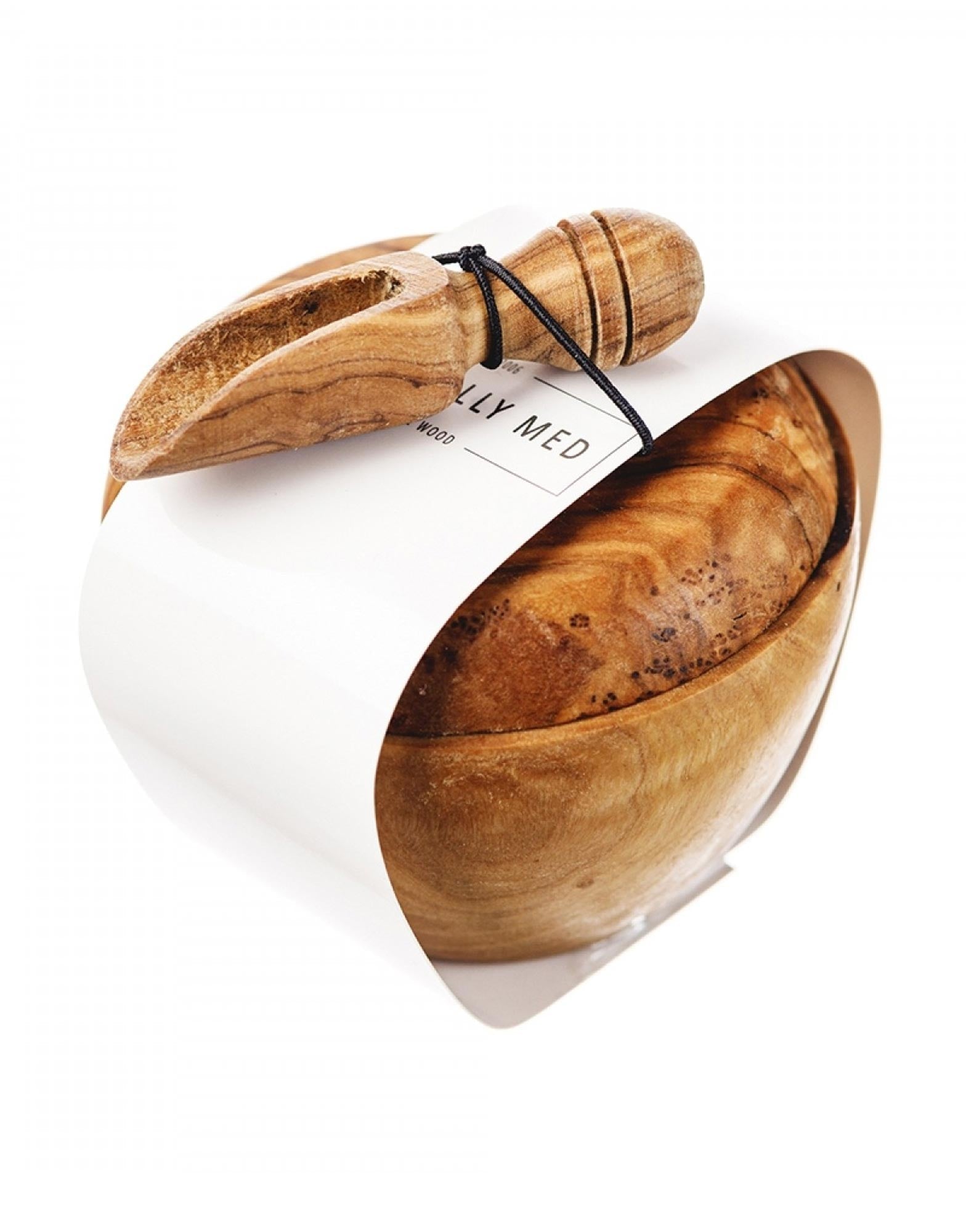 Naturally Med Olive Wood Salt Pot