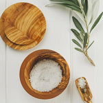 Naturally Med Olive Wood Salt Pot