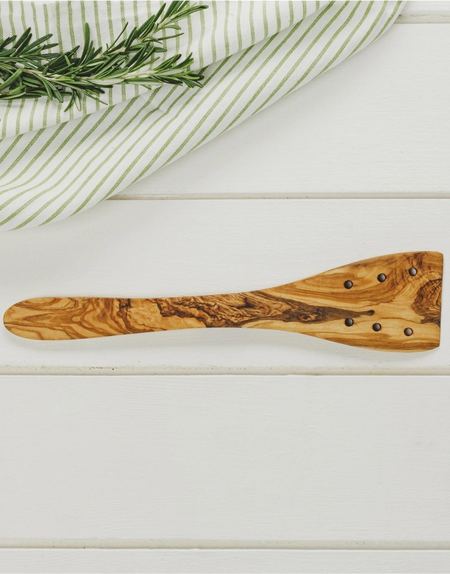 Naturally Med Olive Wood Slotted Spatula