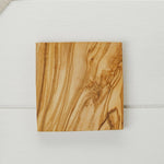 Naturally Med Olive Wood Square Coaster Set