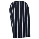 Rushbrookes Classic Butchers Stripe Long Double Oven Glove