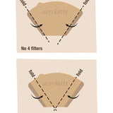 Aerolatte No 4 Size Coffee Filter Papers