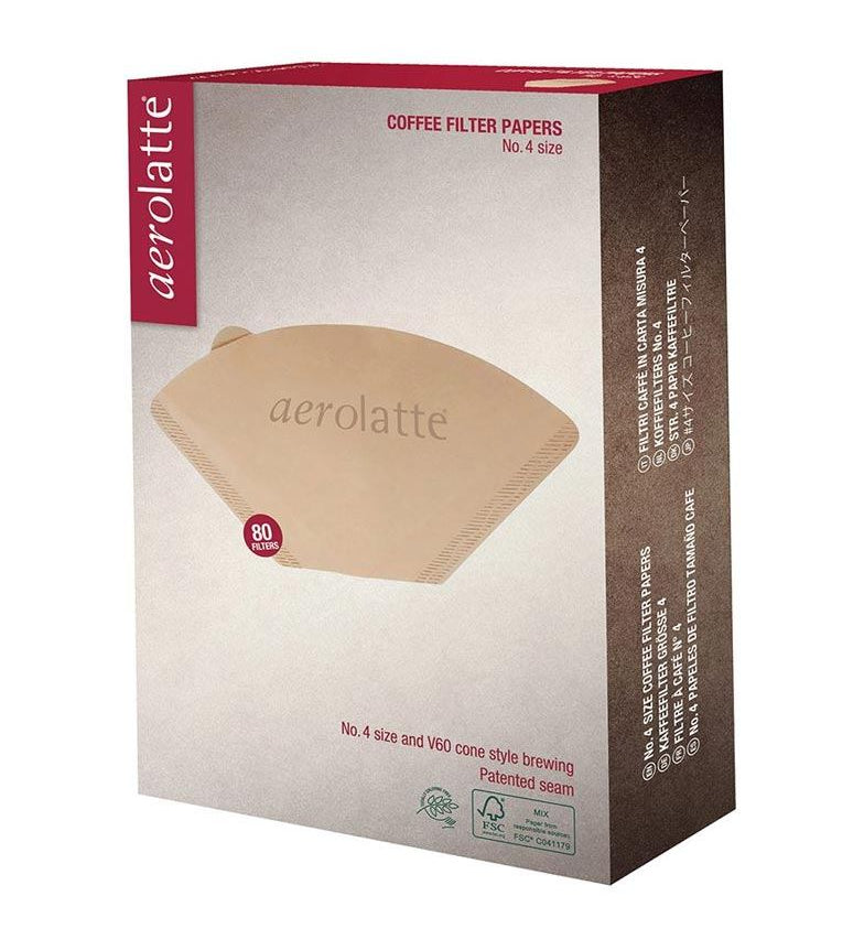 Aerolatte No 4 Size Coffee Filter Papers