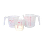 Plastic Measuring Jugs Set of Three