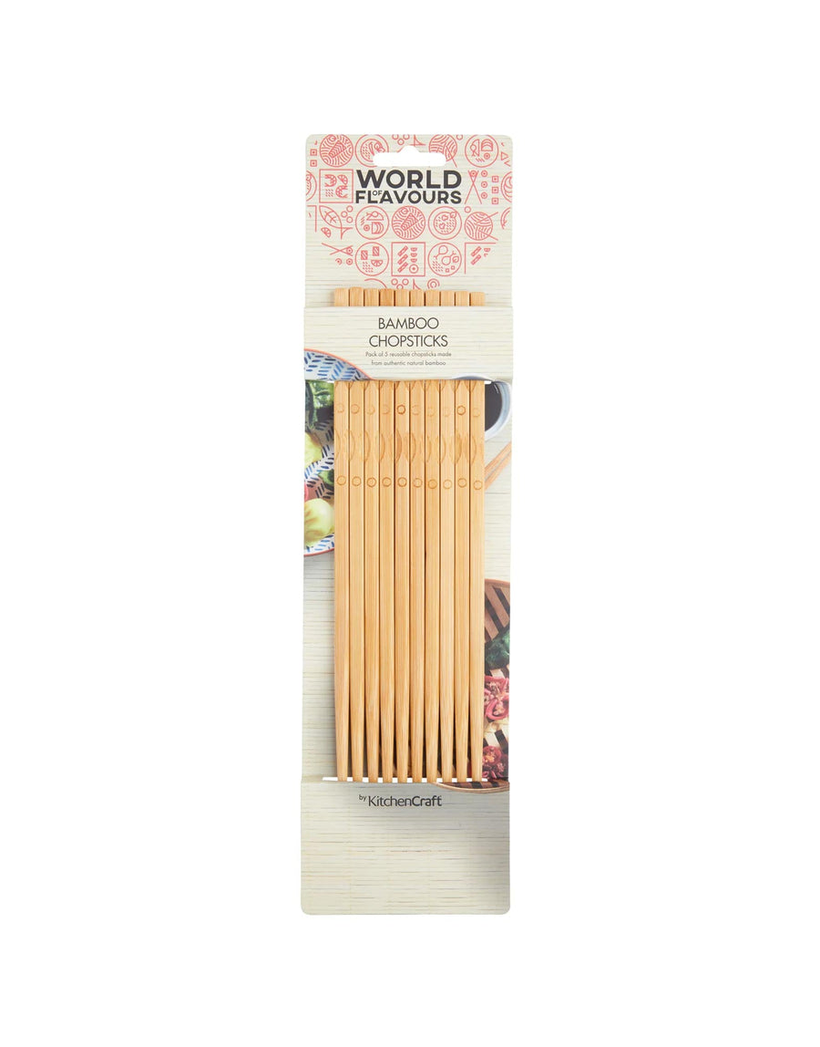 Pure Bamboo Chop Sticks Pack of Ten
