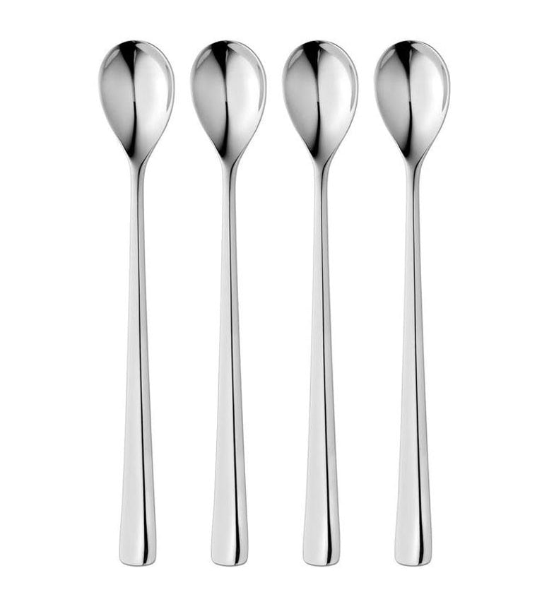 Robert Welch Malvern Bright Long Handled Tea Spoon x 4