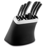 Robert Welch Signature 8 Piece Knife Block Set with Sharpener and Free Joseph Joseph Chopping Mats