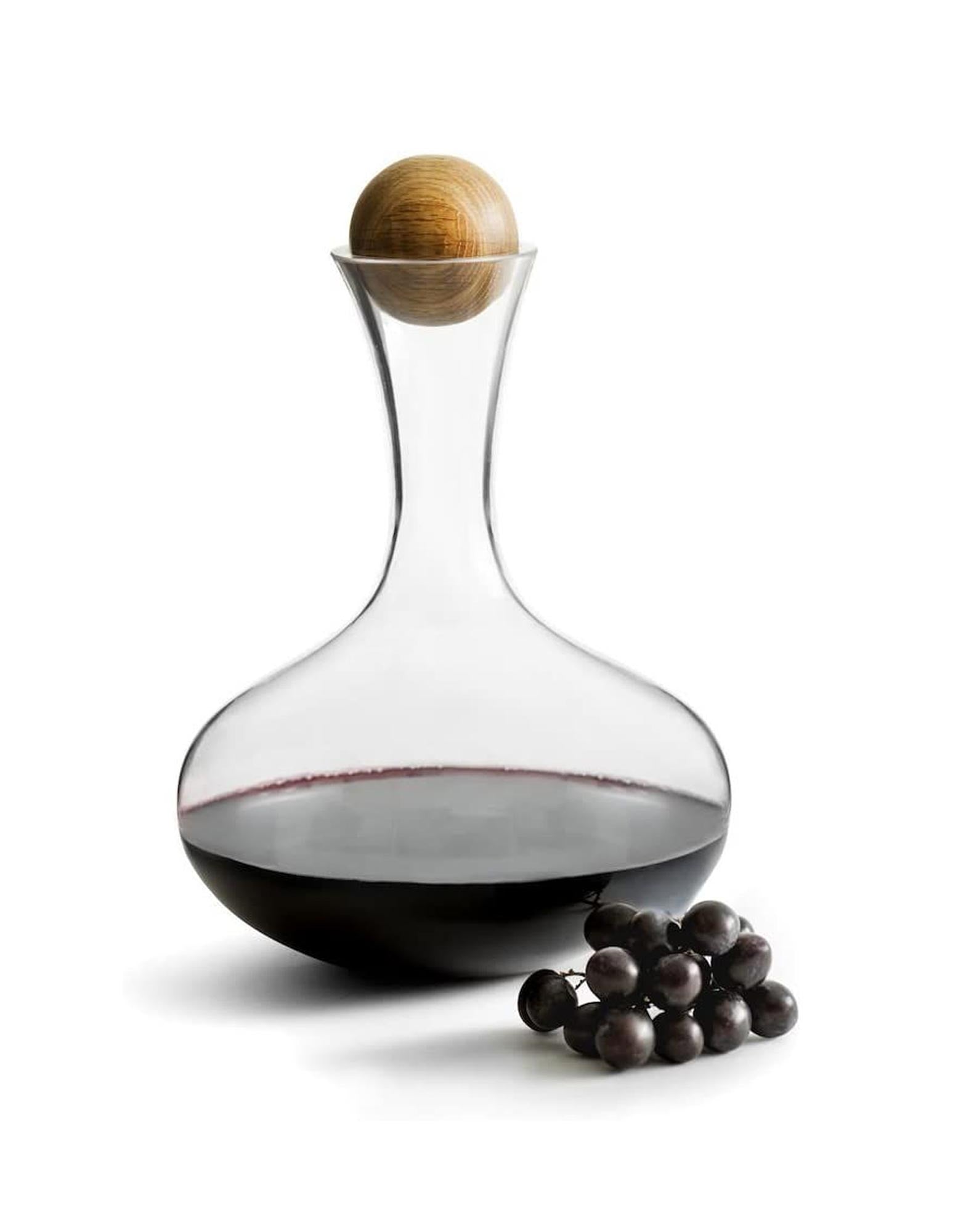 Sagaform Wine Carafe with Oak Stopper